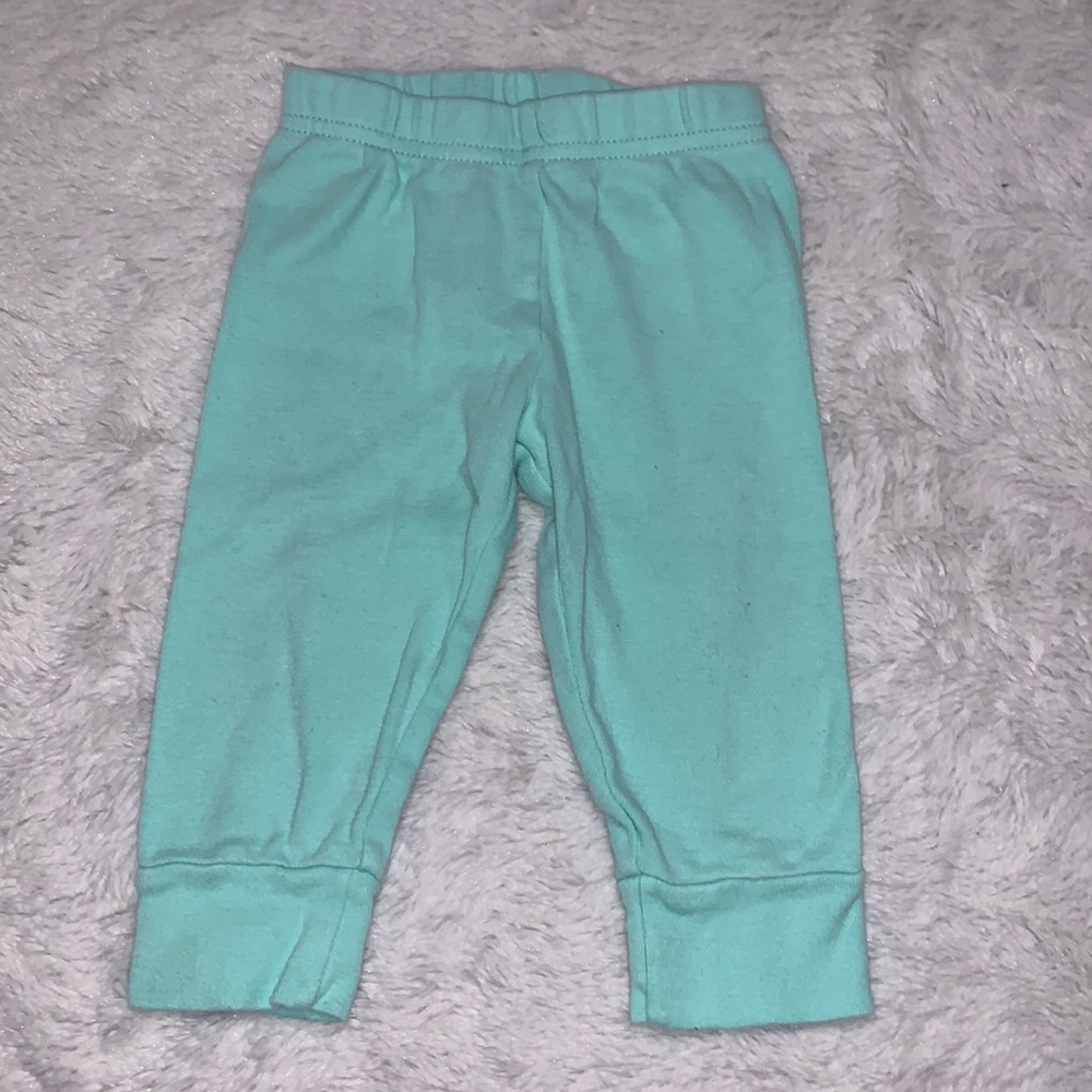 (3 for $10) Carter’s 6-9 month blue green pants
